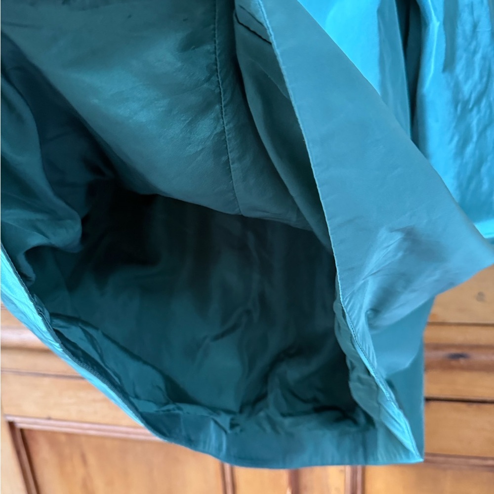 Lida Baday Teal silk Mini dress light blue EUC - Picture 5 of 8